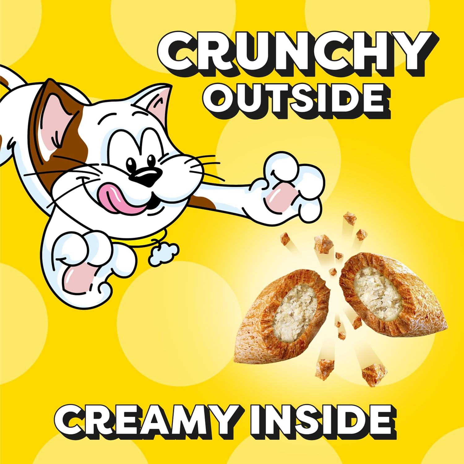 Mixups Catnip Fever Flavor Crunchy and Soft Cat Treats, 30 Oz. Tub